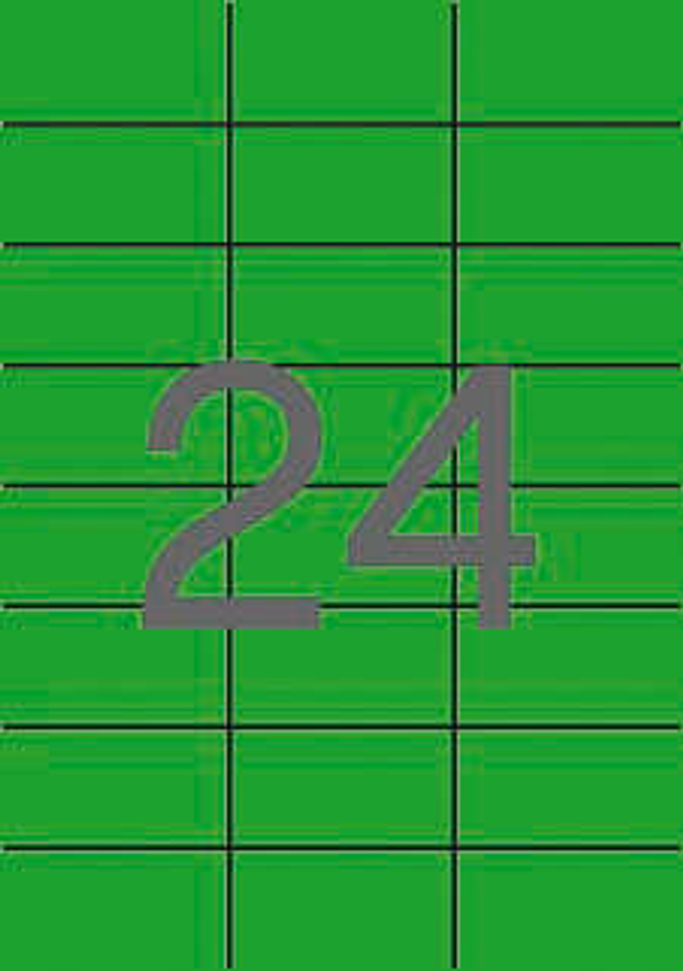 Apli Etiquetas Verdes Permanentes 70.0 x 37.0mm 20 Hojas 1