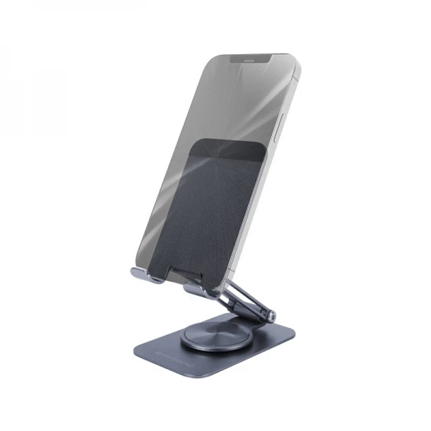 Mars Gaming MA-RSS Soporte para Smartphone - Aluminio ligero - Rotacion 360º - Ajuste altura/inclinacion 180º - Base antideslizante - Color Negro