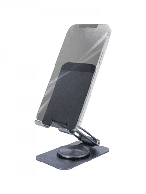 Mars Gaming MA-RSS Soporte para Smartphone - Aluminio ligero - Rotacion 360º - Ajuste altura/inclinacion 180º - Base antideslizante - Color Negro