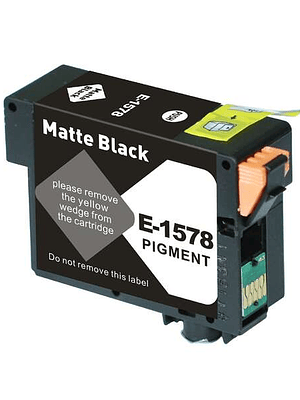 Epson T1578 Negro Mate Cartucho de Tinta Pigmentada Generico - Reemplaza C13T15784010