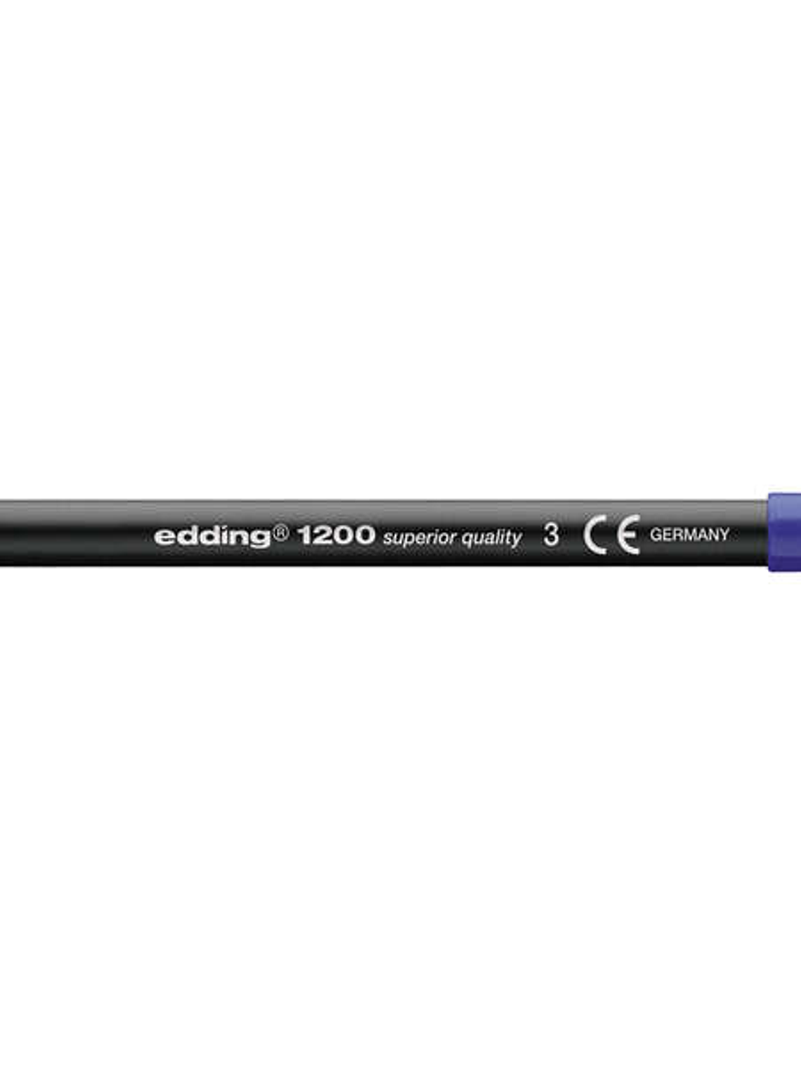 Edding 1200 Rotulador - Punta Redonda - Trazo entre 0.5 y 1 mm. - Tinta con Base de Agua - Color Azul 1