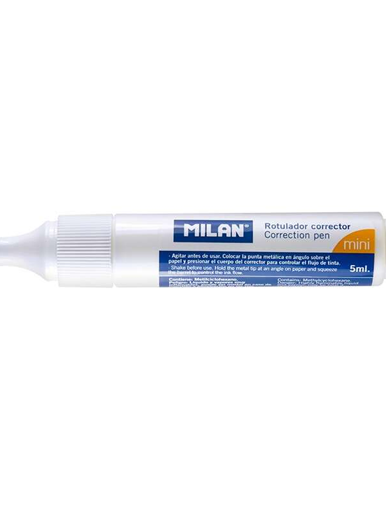 Milan Boligrafo Corrector Mini - Punta Metalica - Capacidad 5ml 1