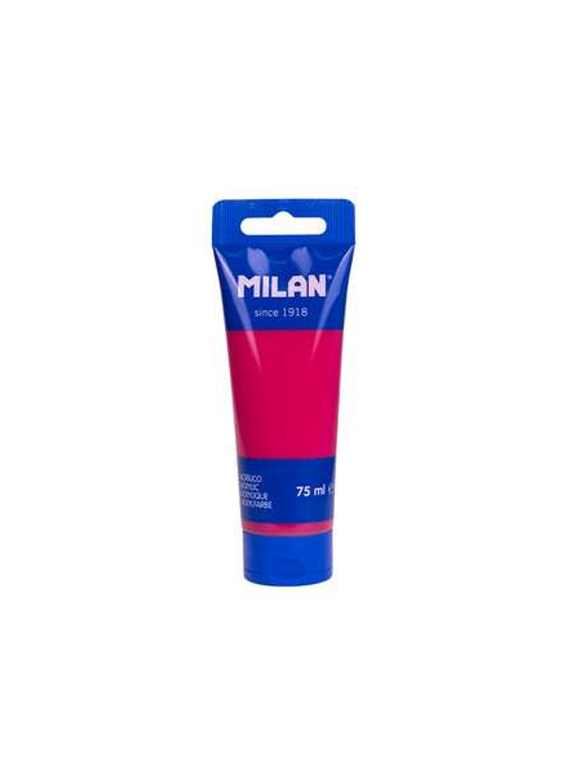 Milan Tubo de Pintura Acrilica 75ml - Pigmentos de Alta Calidad - Mezclable - Color Rosa Hibisco 1