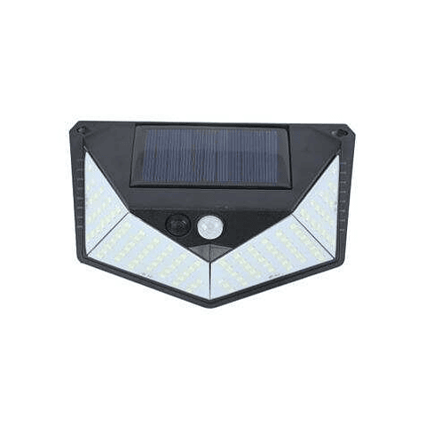 Elbat Aplique Solar 3 Caras - 250LM - Luz Fria 6500K - Sensor Movimiento - Bateria 1200mAh