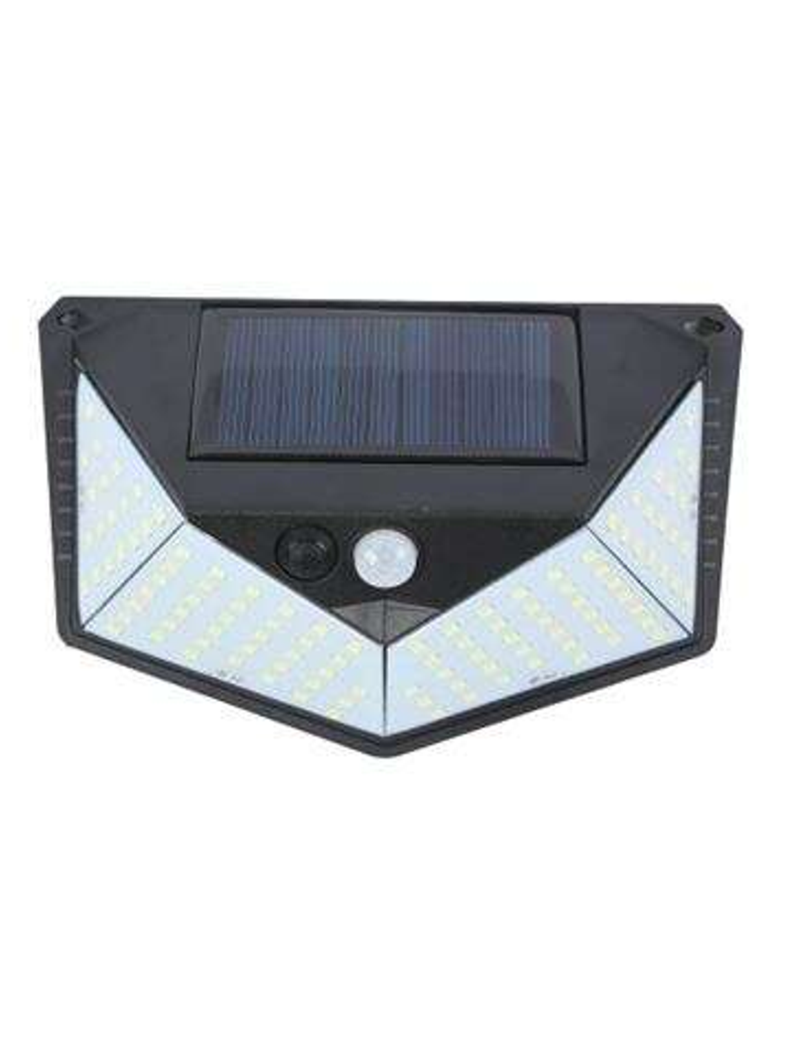 Elbat Aplique Solar 3 Caras - 250LM - Luz Fria 6500K - Sensor Movimiento - Bateria 1200mAh 1