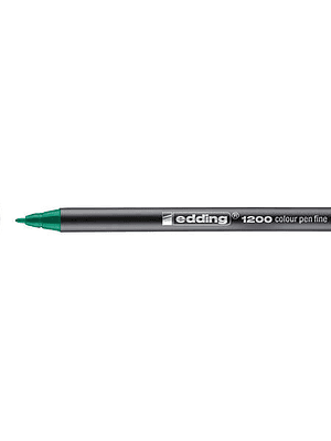 Edding 1200 Rotulador - Punta Redonda - Trazo entre 0.5  y 1 mm. - Tinta con Base de Agua - Color Verde