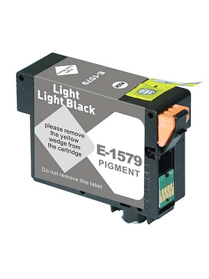 Epson T1579 Negro Light Light Cartucho de Tinta Pigmentada Generico - Reemplaza C13T15794010