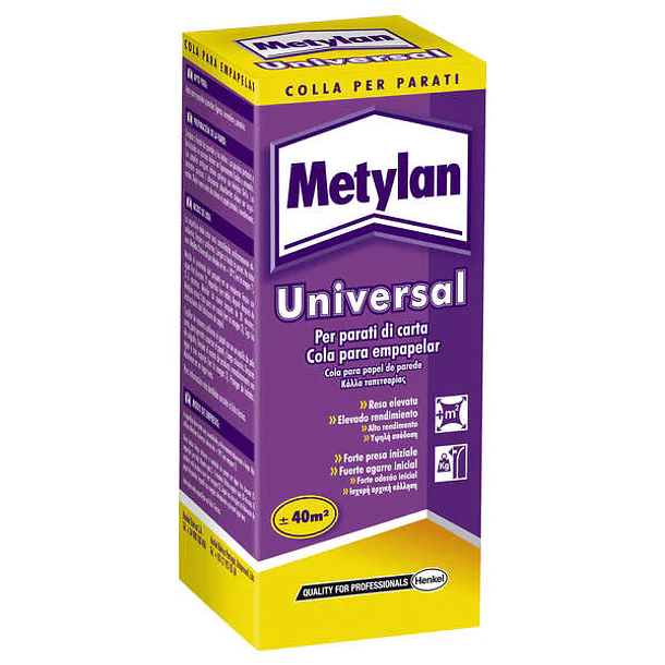 Metylan Universal Cola Universal para Papeles Pintados 125gr - Adhesivo de Alta Resistencia - Facil de Aplicar