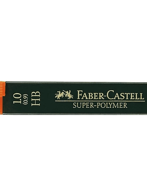 Faber-Castell 9069 Pack de 12 Minas Super-Polymer para Portaminas 1.0 HB - Resistentes y Suaves