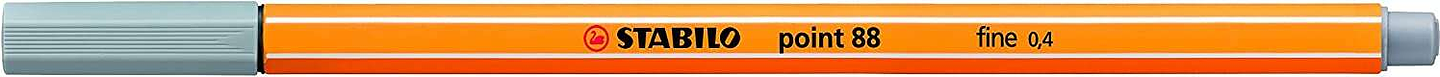 Stabilo Point 88 Rotulador de Punta Fina de Fibra - Trazo de 0.4 mm - Tinta con Base de Agua - Color Gris Medio 1