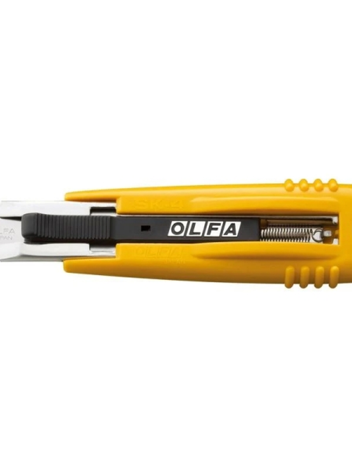 Olfa SK-4 Cuchilla de Seguridad Autoretractil Semiautomatica - Canal de Acero Inoxidable - Maxima Seguridad - Uso Ambidiestro 1