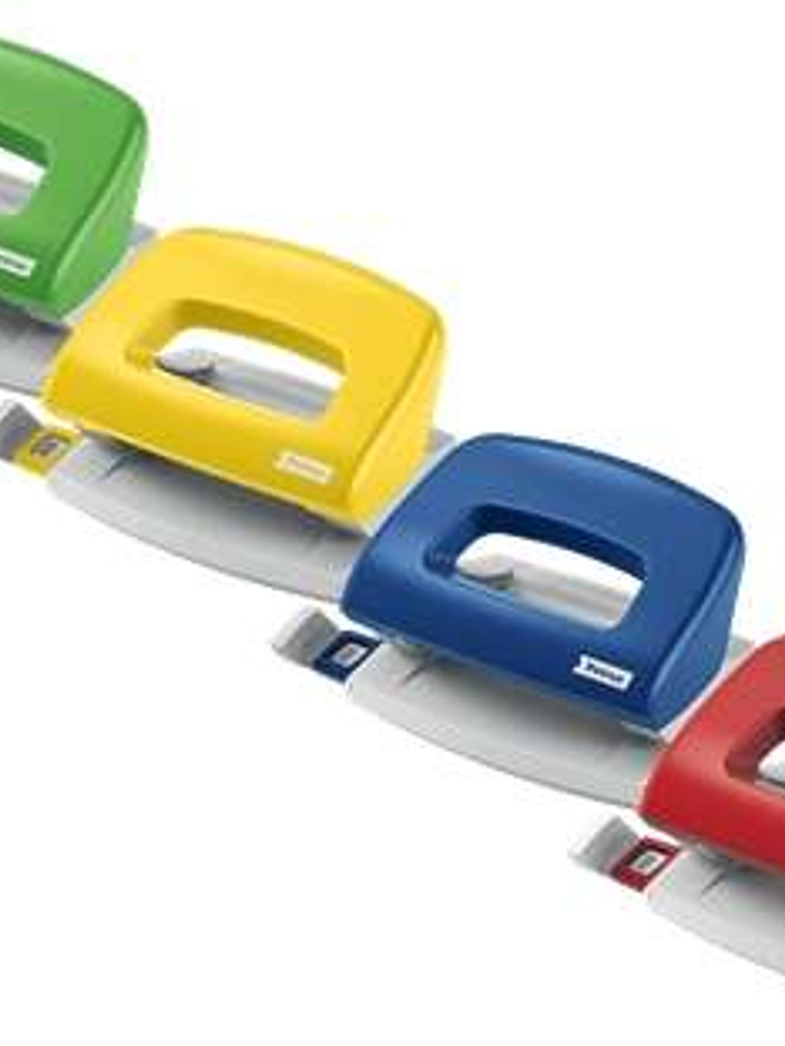 Petrus 50 Taladro Perforador Portatil - Hasta 10 Hojas - Marcas de Formato - Punzones 5.5mm - Colores Surtidos 1