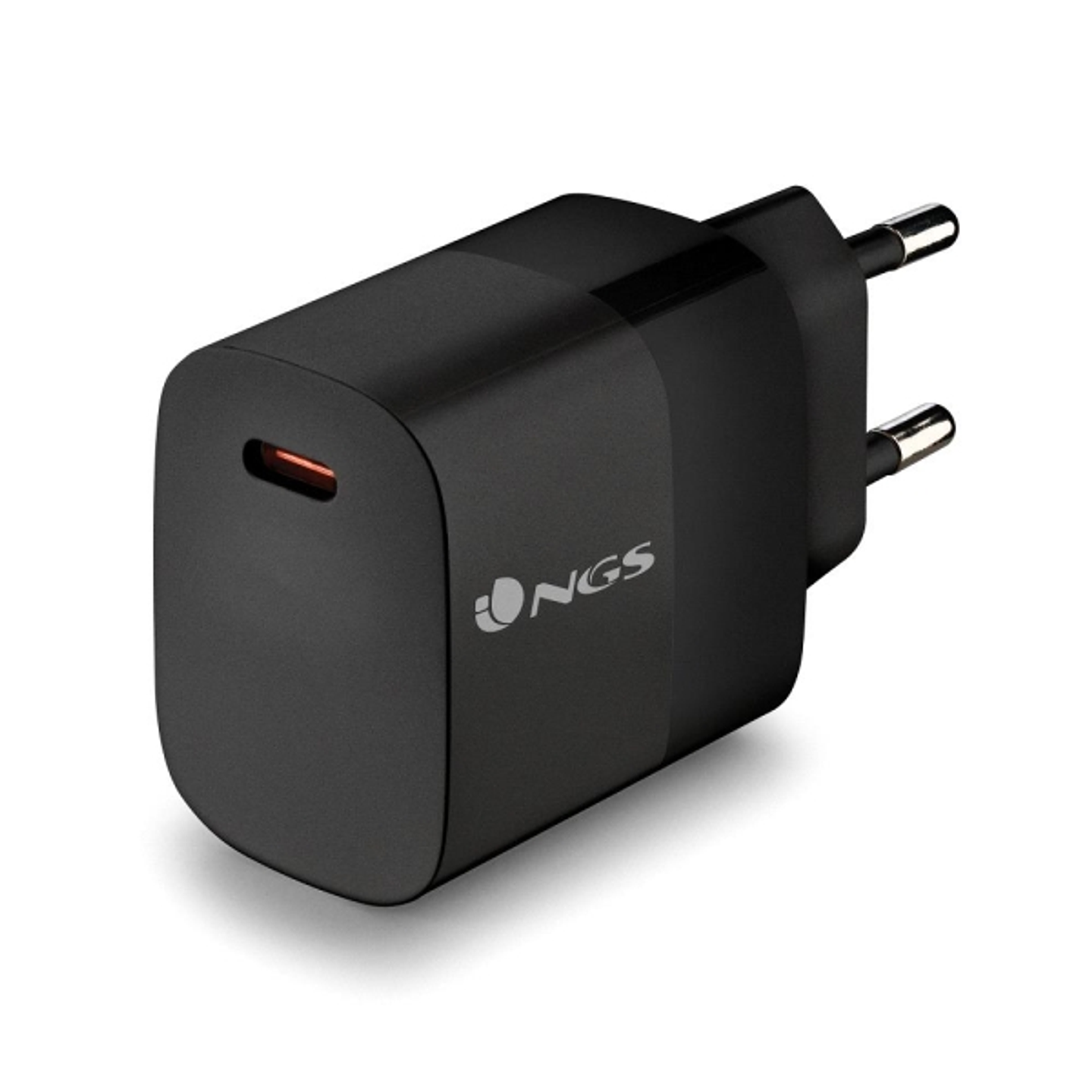 NGS Bud 20W Cargador Universal de Pared 20W Ultrarapido - 1x USB-C PD & PPS - Color Negro 1