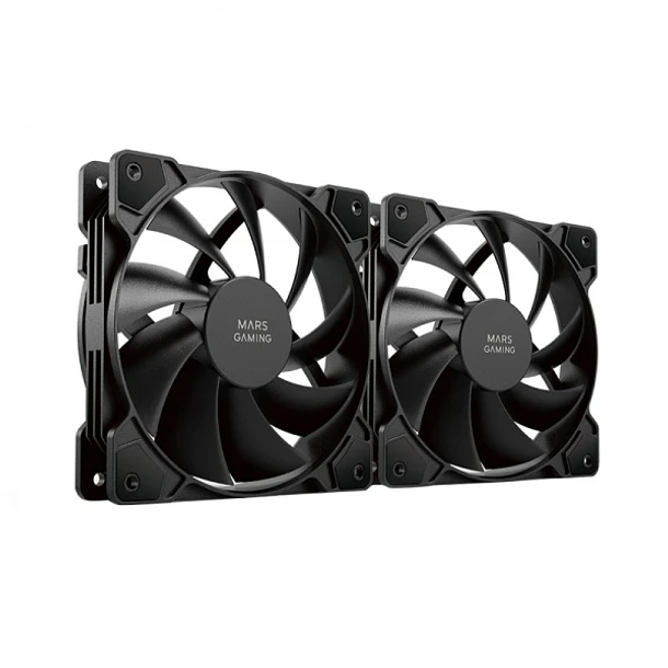 Mars Gaming MF-PWMX2 Ventilador - Ventilacion Superior - Silencio Absoluto - Tecnologia FDB - Juntas Anti-vibraciones - Sistema PWM Ajustable - Color