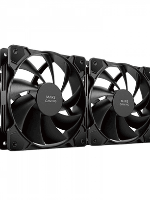 Mars Gaming MF-PWMX2 Ventilador - Ventilacion Superior - Silencio Absoluto - Tecnologia FDB - Juntas Anti-vibraciones - Sistema PWM Ajustable - Color