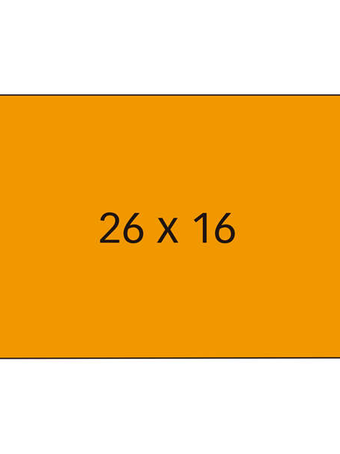 Apli Pack de 6 Rollos de 1.000 Etiquetas por Rollo para Maquinas de Precios de 2 Lineas - Tamaño 26x16mm - Adhesivo Removible - Cantos Sinusoidales - 1