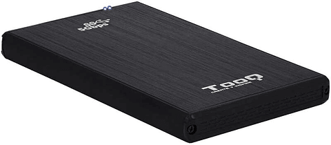 Tooq Carcasa Externa HDD/SDD 2.5" hasta 9,5mm SATA USB 3.0/3.1 Gen 1 - Color Negro