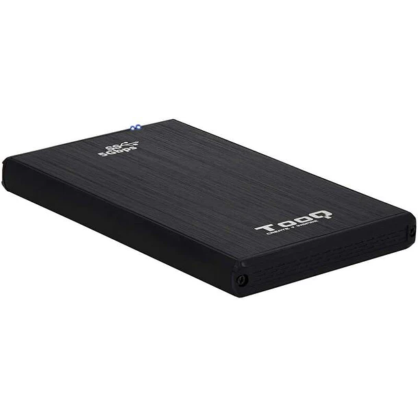 Tooq Carcasa Externa HDD/SDD 2.5" hasta 9,5mm SATA USB 3.0/3.1 Gen 1 - Color Negro