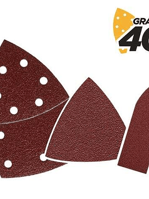 Blim Pack de 9 Lijas con Velcro para Lijadora BL0137 - Grano 40 - 3 Formatos
