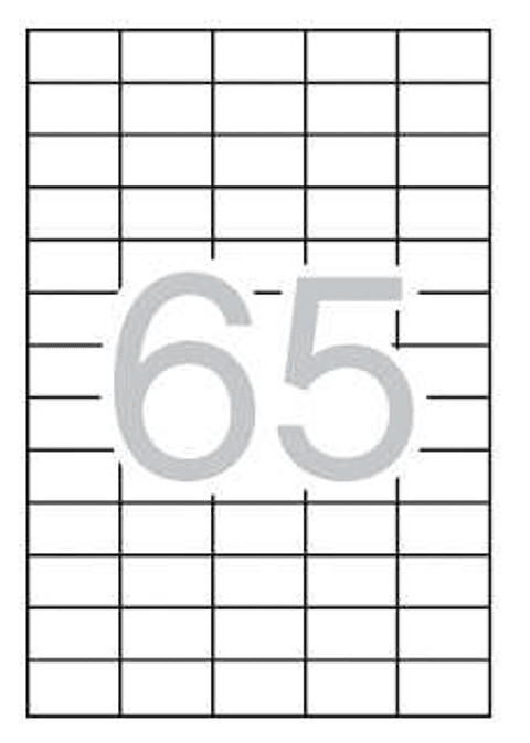 Apli Pack de 1.625 Etiquetas 38x21.2mm - Adhesivo Permanente - Cantos Rectos - Aptas para Impresion y Fotocopias - Color Blanco