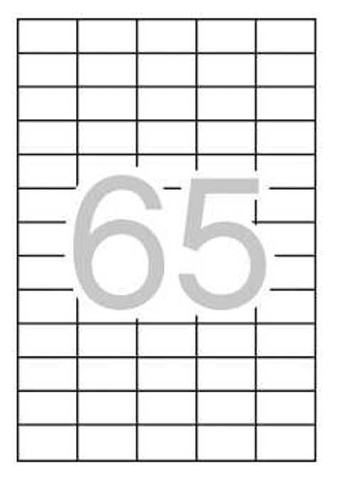 Apli Pack de 1.625 Etiquetas 38x21.2mm - Adhesivo Permanente - Cantos Rectos - Aptas para Impresion y Fotocopias - Color Blanco