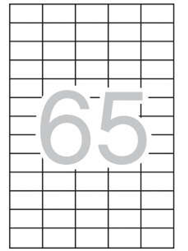 Apli Pack de 1.625 Etiquetas 38x21.2mm - Adhesivo Permanente - Cantos Rectos - Aptas para Impresion y Fotocopias - Color Blanco 1