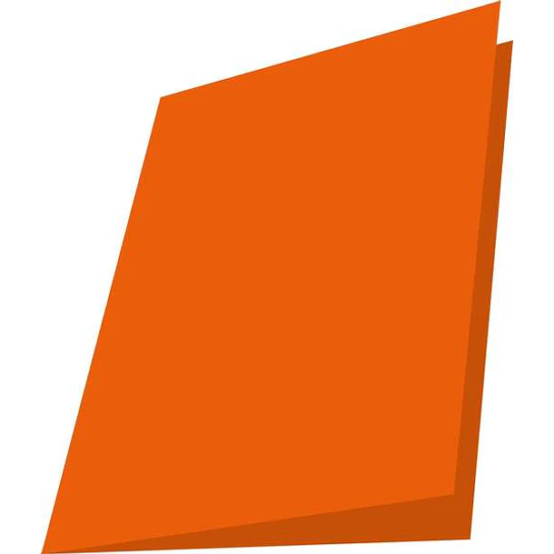 Mariola Pack de 50 Subcarpetas de Cartulina 180gr - Formato A4 - Ranura para Fastener - Color Naranja