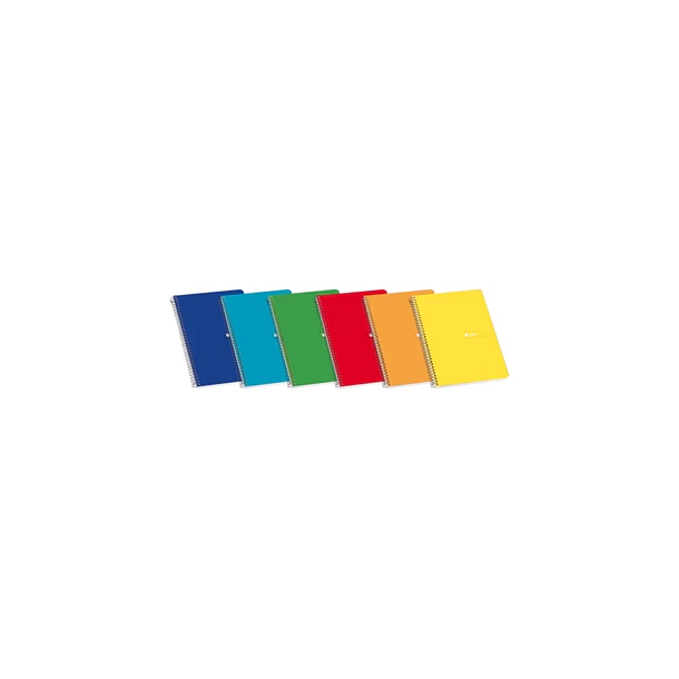 Enri Cuaderno Espiral Tapa Blanda 16º 4x4 80 Hojas - Tamaño Compacto - Papel de Alta Calidad - Ideal para Tomar Notas y Apuntes - Colores Surtidos