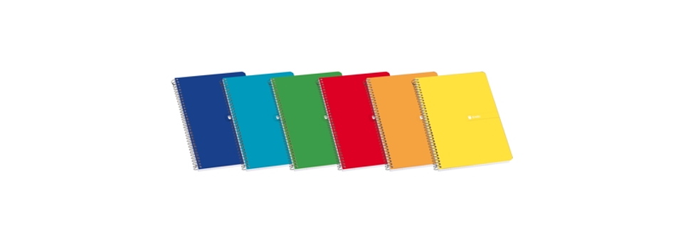 Enri Cuaderno Espiral Tapa Blanda 16º 4x4 80 Hojas - Tamaño Compacto - Papel de Alta Calidad - Ideal para Tomar Notas y Apuntes - Colores Surtidos 1