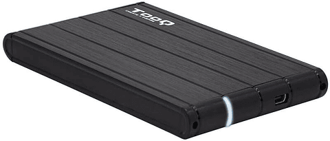 Tooq Carcasa Externa HDD/SDD 2.5" hasta 9,5mm SATA USB 3.0 - Color Negro