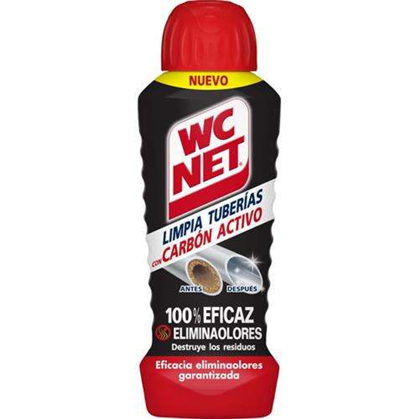 Wc Net Limpia Tuberias con Carbon Activo 700ml - Gel Denso de Accion Inmediata - Perfume Mentolado 1