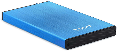 Tooq Carcasa Externa HDD/SDD 2.5" hasta 9,5mm SATA USB 3.0 - Color Azul