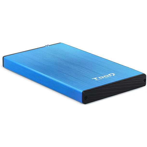 Tooq Carcasa Externa HDD/SDD 2.5" hasta 9,5mm SATA USB 3.0 - Color Azul