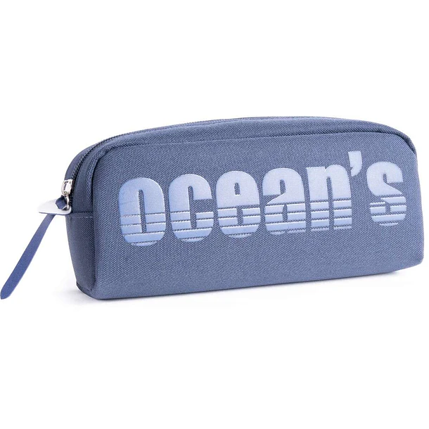 Oceans Wave California Estuche de 1 Cremallera - Tirador Ergonomico - Color Azul