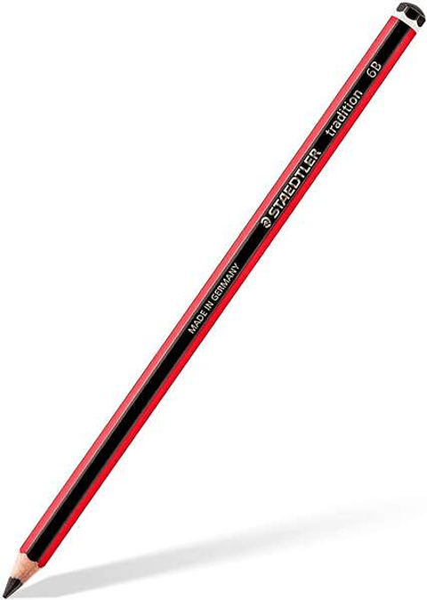 Staedtler Tradition 110 Lapiz de Grafito Hexagonal - Mina 6B - Resistencia a la Rotura - Madera Bosques Sostenible