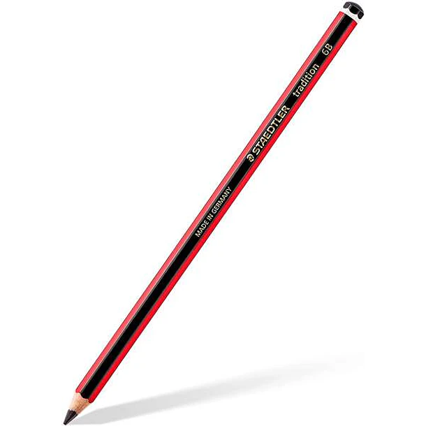 Staedtler Tradition 110 Lapiz de Grafito Hexagonal - Mina 6B - Resistencia a la Rotura - Madera Bosques Sostenible