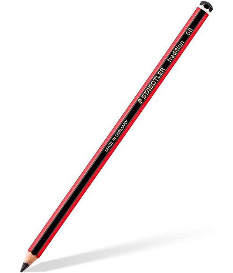 Staedtler Tradition 110 Lapiz de Grafito Hexagonal - Mina 6B - Resistencia a la Rotura - Madera Bosques Sostenible