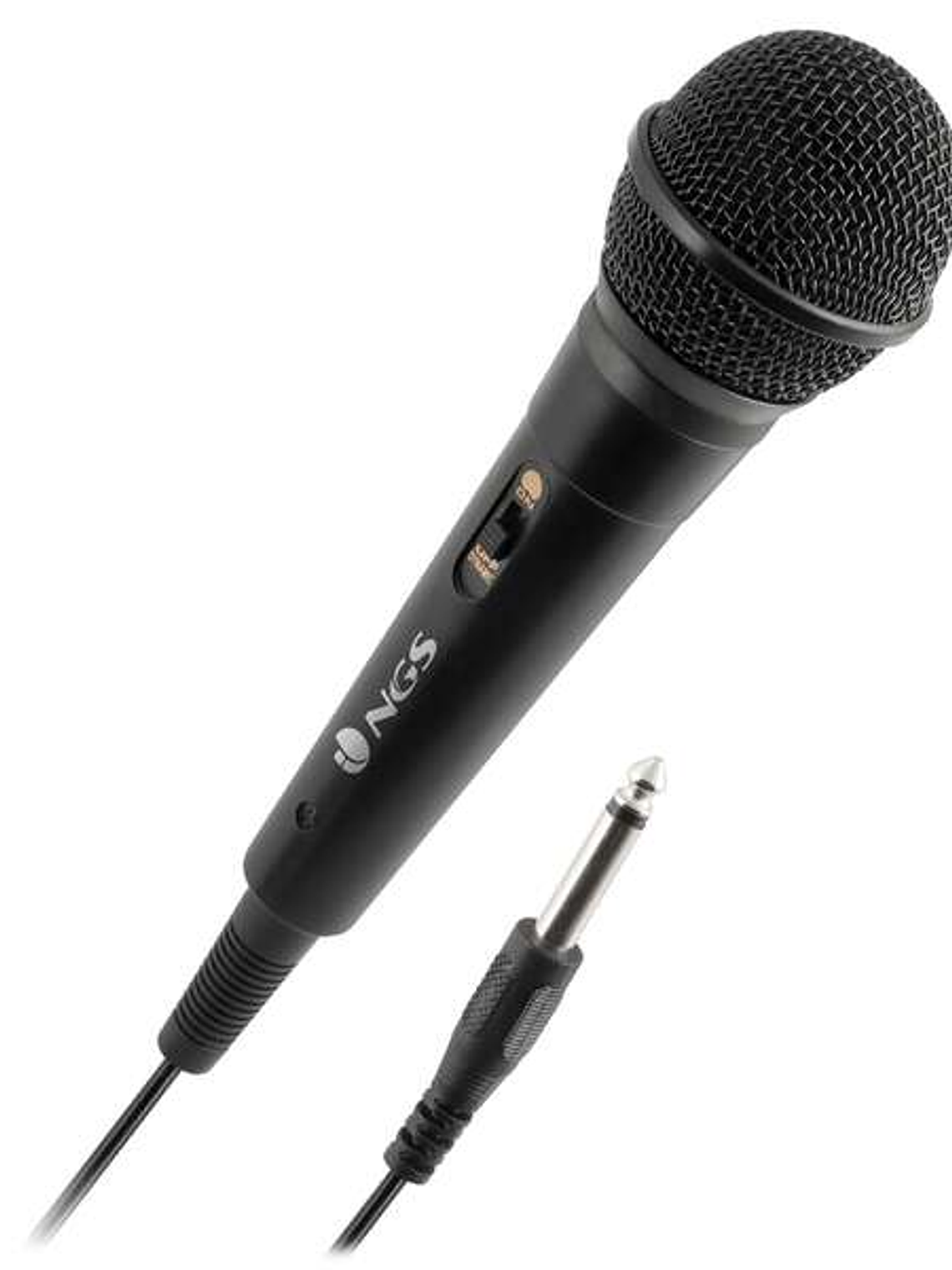 NGS Singer Fire Microfono - Boton On/Off - Jack de 6.3mm - Cable de 3m - Color Negro 1