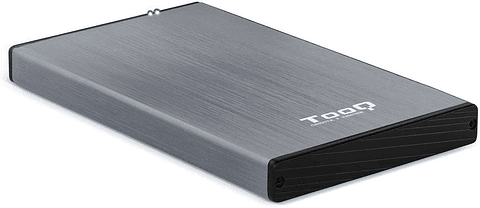 Tooq Carcasa Externa HDD/SDD 2.5" hasta 9,5mm SATA USB 3.0 - Color Gris