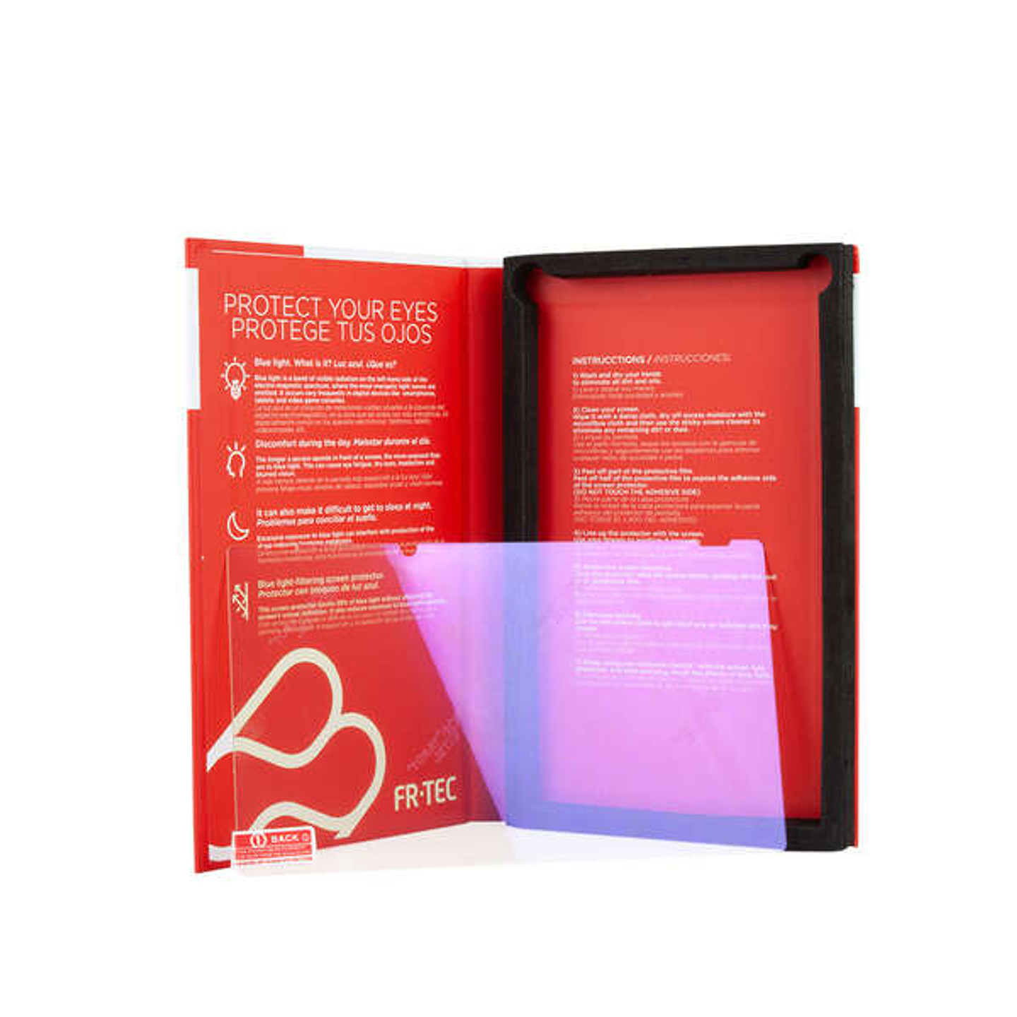 FR-TEC Cristal Templazo Anti Luz Azul para Nintendo Switch - Dureza H9 - Filtro de Luz Azul - Bloqueo Del 98% de Radiacion Azul - Prevencion de Fatiga 1