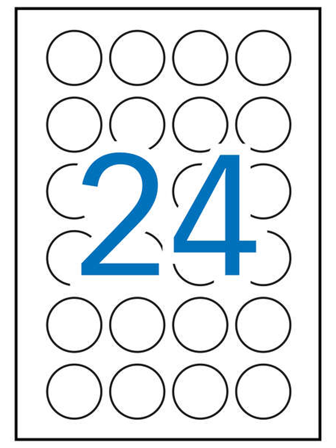 Apli Etiquetas Blancas Permanentes Ø 40.0mm 25 Hojas 1