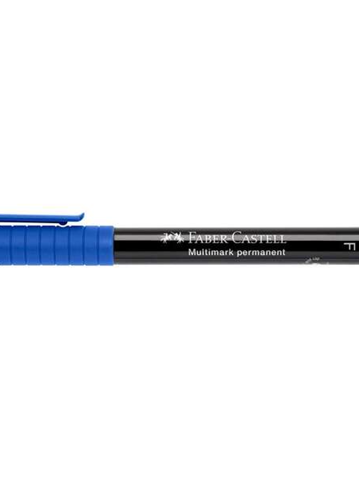 Faber-Castell Multimark Rotulador Permanente - Ancho de Trazo 0.6mm - Goma de Borrar Integrada - Resistente a la Luz y al Agua - Color Azul 1