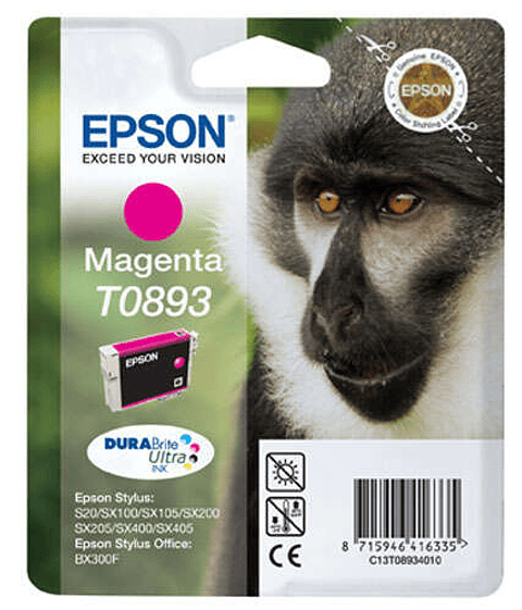 Epson T0893 Magenta Cartucho de Tinta Original - C13T08934011
