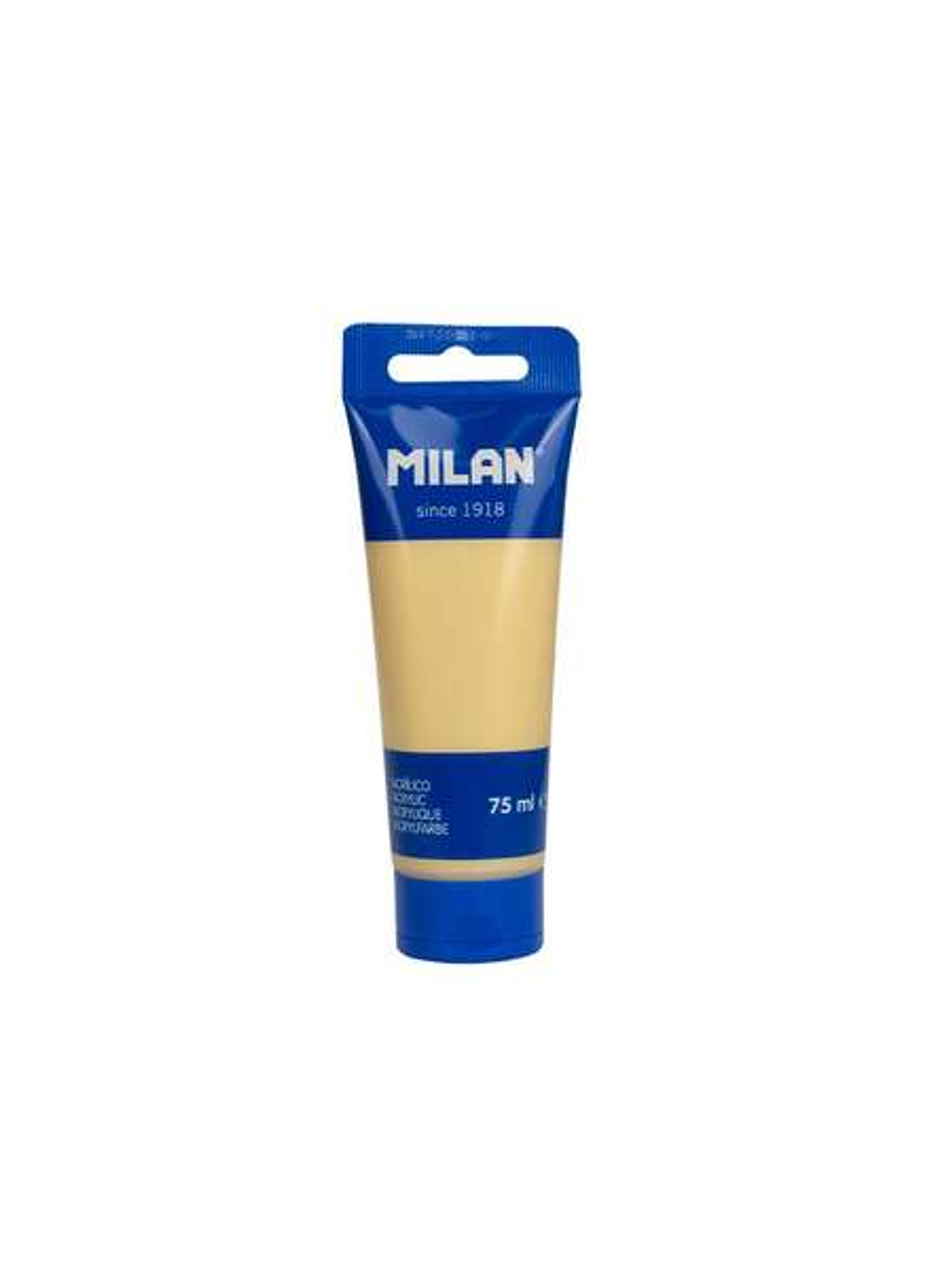 Milan Tubo de Pintura Acrilica 75ml - Pigmentos de Alta Calidad - Mezclable - Color Oro 1