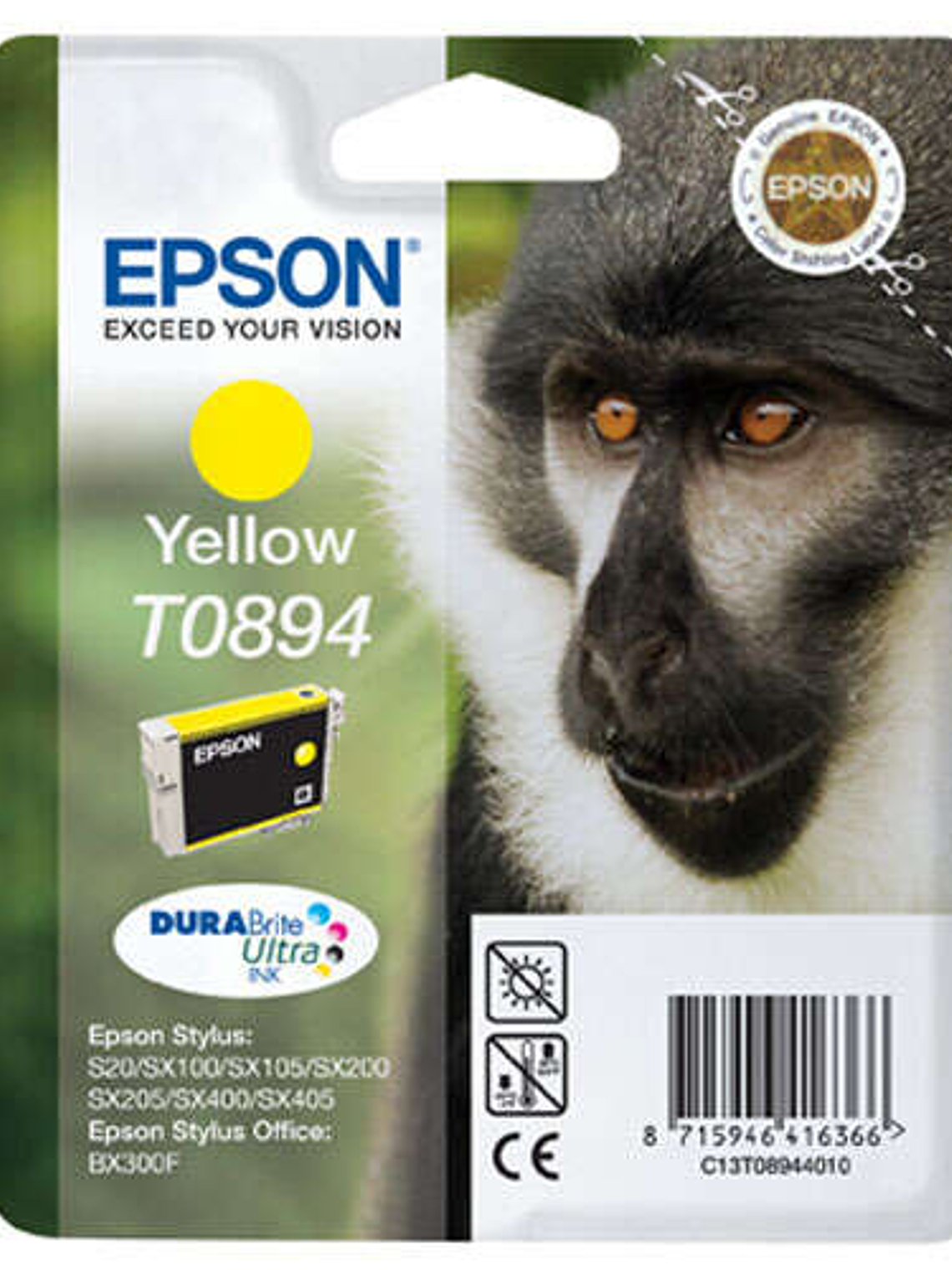 Epson T0894 Amarillo Cartucho de Tinta Original - C13T08944011 1