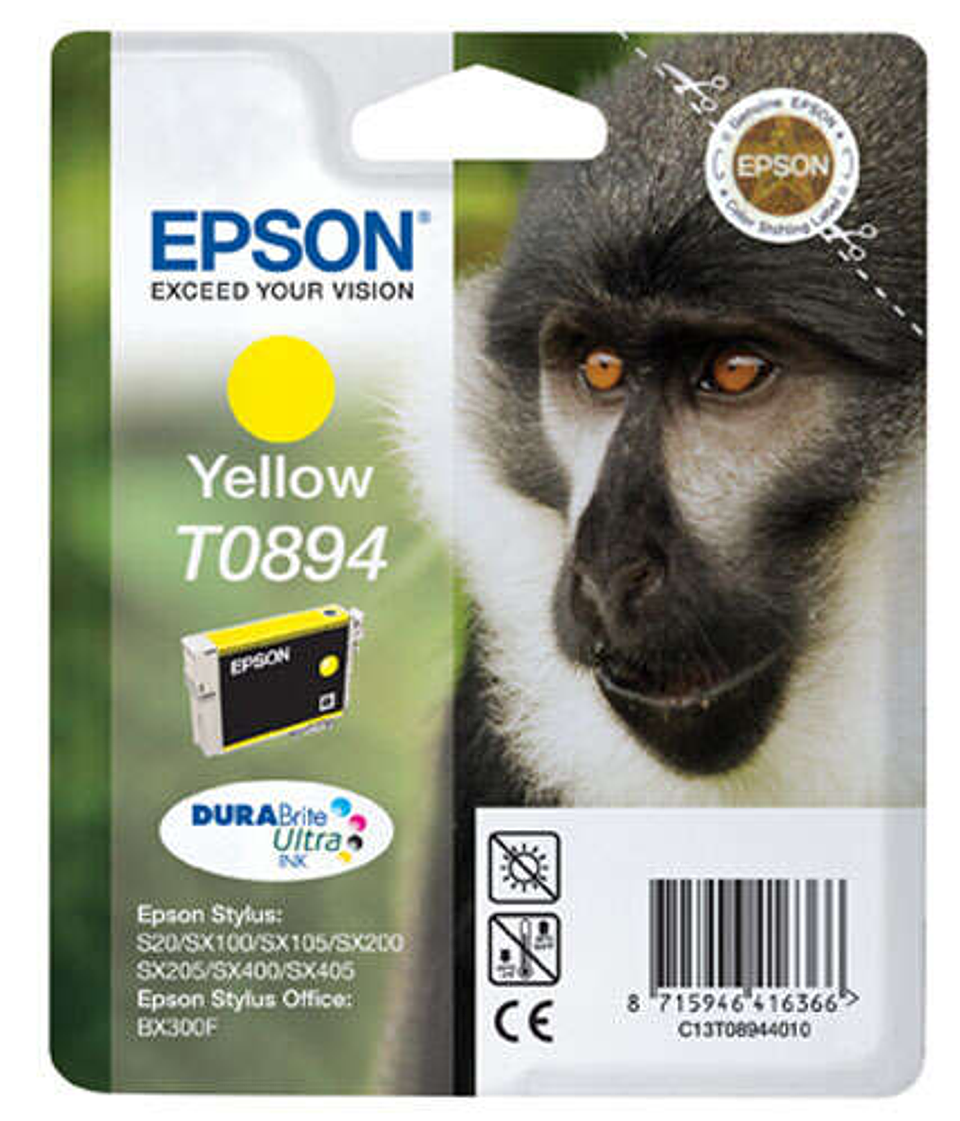 Epson T0894 Amarillo Cartucho de Tinta Original - C13T08944011 1