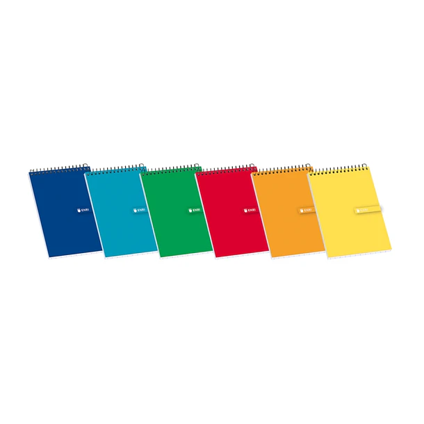 Enri Bloc de Notas Espiral Tapa Blanda 16º 4x4 - Hojas Cuadriculadas - Tamaño Compacto - Ideal para Apuntes y Dibujos