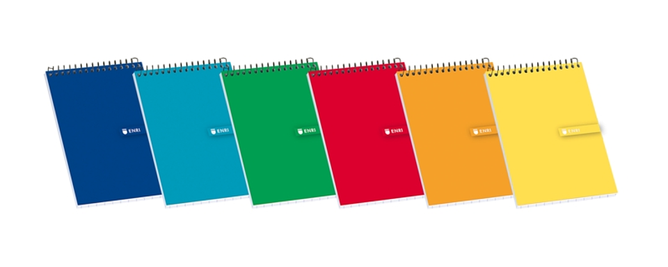 Enri Bloc de Notas Espiral Tapa Blanda 16º 4x4 - Hojas Cuadriculadas - Tamaño Compacto - Ideal para Apuntes y Dibujos 1