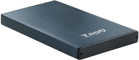 Tooq Carcasa Externa HDD/SDD 2.5" hasta 9,5mm SATA USB 3.0 - Color Azul Marino Metalizado