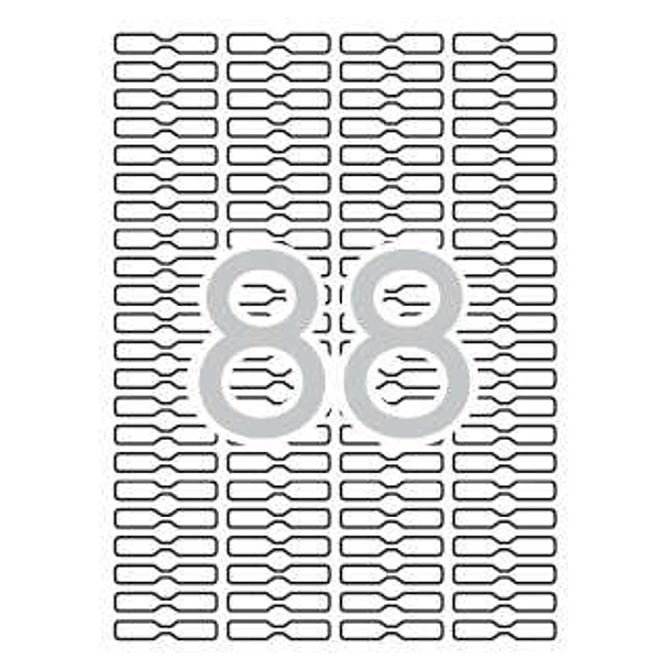 Apli Etiquetas Blancas Removibles Joyeria 45.0 x 8.0mm 25 Hojas